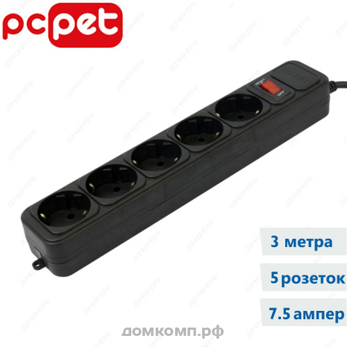 Сетевой фильтр PC Pet AP01006-3-B