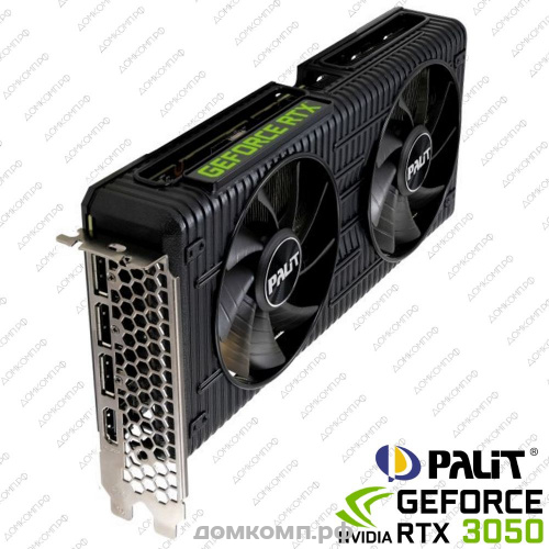 Видеокарта Palit GeForce RTX 3050 DUAL OC [NE63050T19P1-190AD]