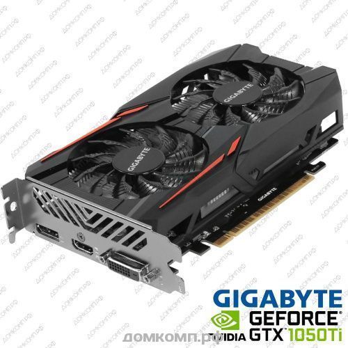 Видеокарта Gigabyte GeForce GTX 1050 Ti [GV-N105TOC-4GD]