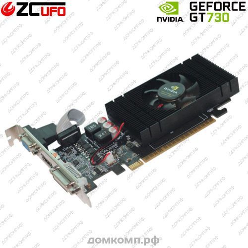 Видеокарта ZC UFO GeForce GT730 Turbo [ZC-GT730-128-2GD3]
