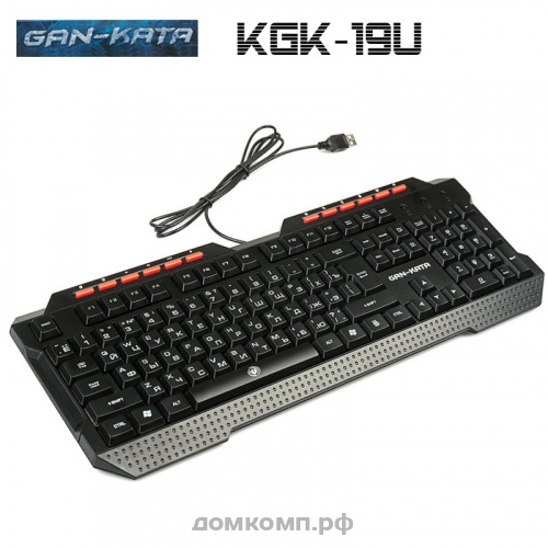 Игровая клавиатура Dialog Gan-Kata KGK-19U черная USB LED подсветка